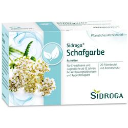 Eine Packung Tee mit Schafgarbe für Verdauung und Appetit, 20 Beutel.
